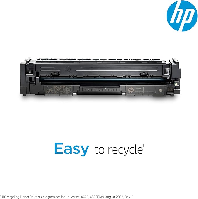 HP 206X Yellow High-yield Toner Cartridge | Works with HP Color LaserJet Pro M255, HP Color LaserJet Pro MFP M282, M283 Series | W2112X
