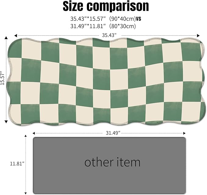 Galdas Gaming Mouse Pad XXL XL Large Long Extended Big Mousepad Non-Slip Rubber Keyboard Mouse Pad with Stitched Edges for Laptop Home Office (35.43x15.75x0.08 Inch)