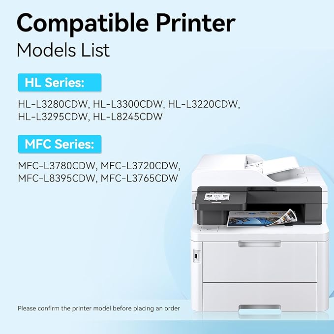 LEMERO UEXPECT Compatible Replacement for Brother TN229XL TN229 TN 229XL High Yield Toner Cartridges for MFC-L3720CDW MFC-L3780CDW HL-L3280CDW Printer, TN229XLBK/C/M/Y 4 Pack