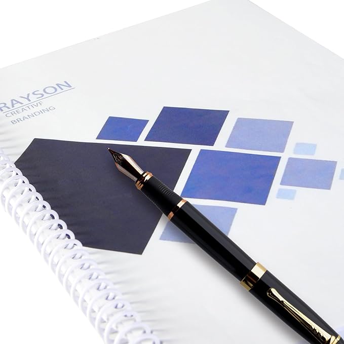 Rayson 5/8" Plastic Spiral Binding Coils, White, 15.9mm Diameter, 3:1 Pitch, Binds Up to 140 Sheets, 12" Length, Coil Binding Spines for Letter & A4 Paper, Pack of 100