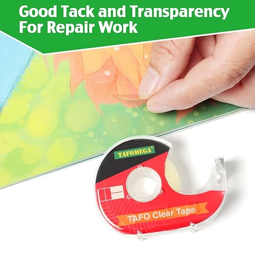 Clear Tape for Wrapping,Repairing and Adhesiving Smooth Cut Transparent Tape with Dispenser for Office & School Project 0.7 X 1000 Inch,36 Pack