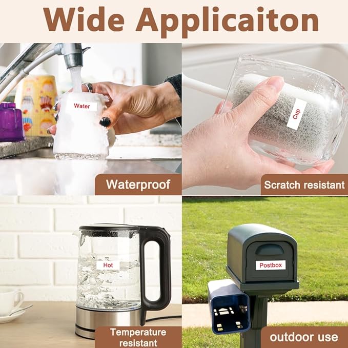 Hehua Tze Tz Tape 12mm 0.47 Laminated White Compatible for Brother P-Touch TZe-232 TZe232 TZ-232 TZ232 Tape for Ptouch PT D210 D200 D220 D610 H110, 1/2'' x 26.2ft Red on White, 3 Pack