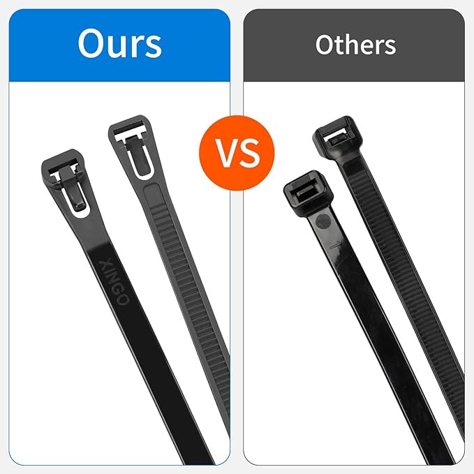 16 Inch Recoverable Reusable Zip Ties, 100PCS White Zip Ties, Outdoor 120 lb. Small Cable Ties, Small Releasable Plastic Ties, Removable Wire Ties for Wire Management Outdoor Patio