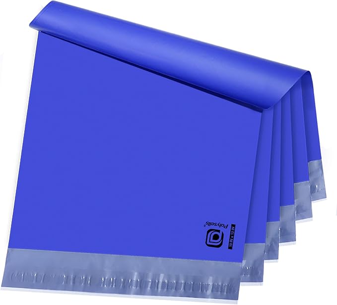 POLYSELLS 100 pcs 10x13 Inches Purple Poly Mailers Shipping Envelopes, Strong Adhesive Sealing, Waterproof, and Tear-resistant Postal Mailing Bags for Clothing, Books, and Accessories
