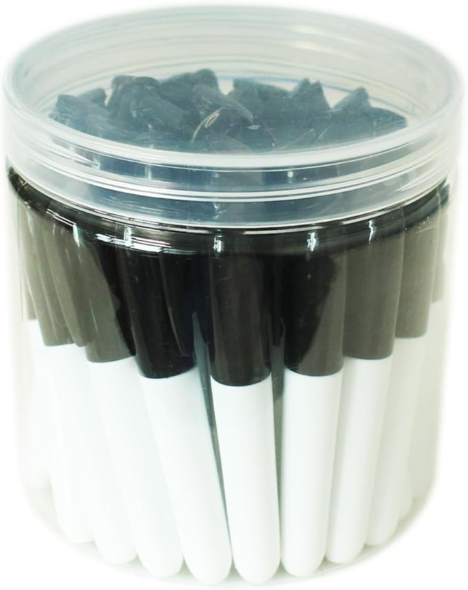 SKKSTATIONERY 36 Pcs Mini Dry Erase Markers, Whiteboard Markers, Marker Pens 3.5'', Black.