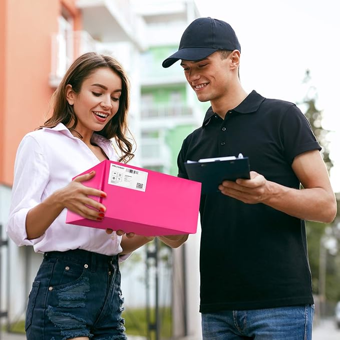 UCGOU Poly Mailers 14.5x19 Inch Hot Pink 200 Pack Large Shipping Bags #7 Strong Thick Mailing Envelopes Self Sealing Adhesive Waterproof and Tear Proof Shipping Bags for Clothes