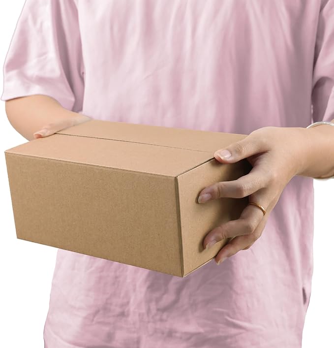 9x6x4 Shipping Boxes Set of 40, Brown Kraft Business Corrugated Cardboard Small Boxes Mailers for Packaging