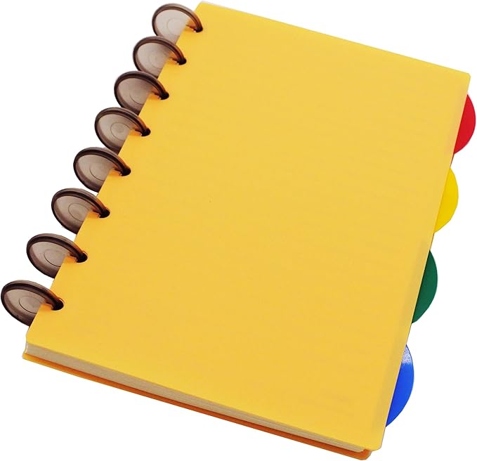 100pcs Discbound Notebook Discs DIY Planner Accessories fits for Tul,Levenger,Arc,Happy Planner,Talia(Smoke Black,0.94inch/24mm)