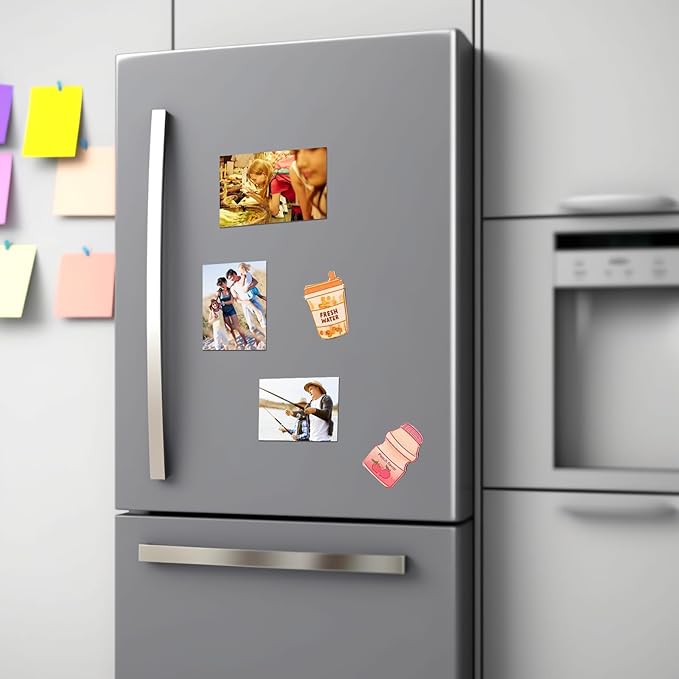 Magnetic Adhesive Sheets-4”x 6”,10 Pack-Sticky Magnets with Self Adhesive Backing-Flexible Magnetic Paper for Crafts,Photo and Picture Magnets