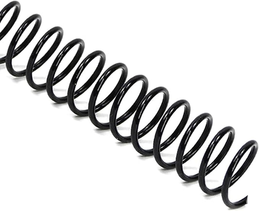 Rayson 7.9mm Plastic Spiral Coil Binding 3:1 Pitch, 5/16inch, 40 Sheets Capacity Black Coil Binding Spines - Versatile for Office and Educational Tasks, Pack of 100