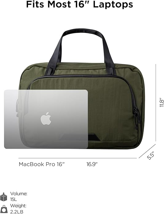 ALPAKA Bravo Brief - 16 Inch Laptop Briefcase, Business Shoulder Bag with Weatherproof, Messenger Bag for Men Work Travel