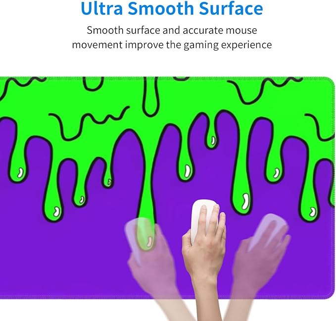 Gaming Mouse Pad Abstract Dripping Design Desk Mat Desk Pad Large Gaming Mouse Pad E-Sports Office Keyboard Pad Computer Mouse Non-Slip Computer Mat Gift for Teen Boyfriend Girlfriend