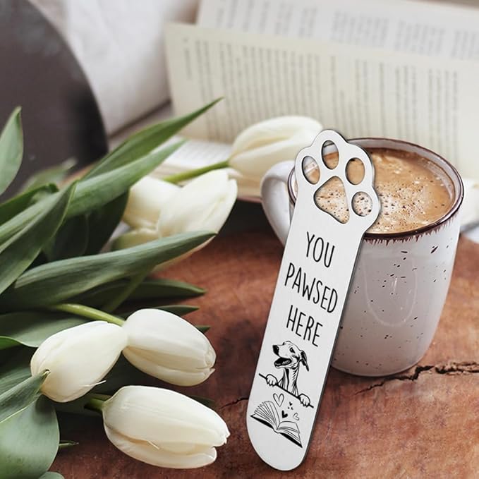 Greyhound Dog Gifts, Greyhound Dog Bookmark for Greyhound Dog Lover Book Lovers Bookworm Bookish Nerd, Bookmark Dog Lover, Book Club Gifts for Reader Dog Owner Lover-DX125