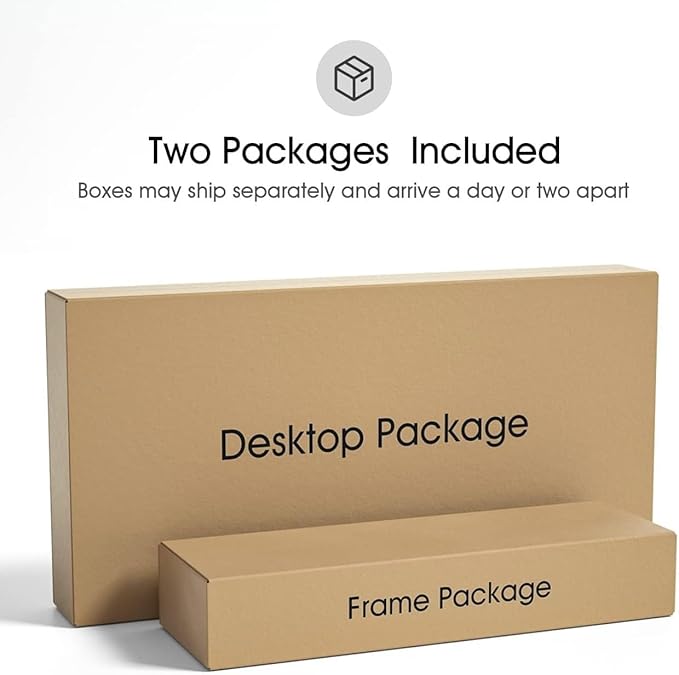 FEZIBO One-Piece Standing Desk Adjustable Height Stand up Home Office Desk, 55x24 Inch Electric Standing Computer Desk, with 4 Memory Presets, Fixable casters, Light Rustic