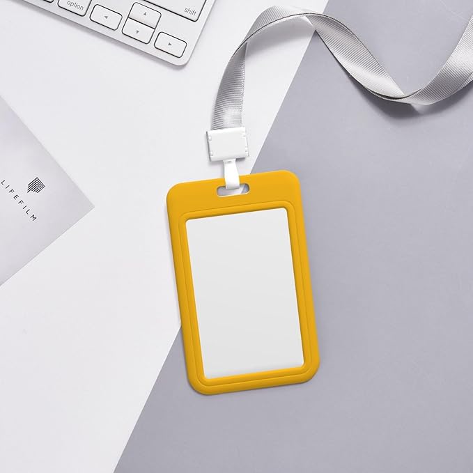 Custom Id Badge Holder Customizable Personalized Id Card with Photo Logo for Employee Work Office Staff Name Tag