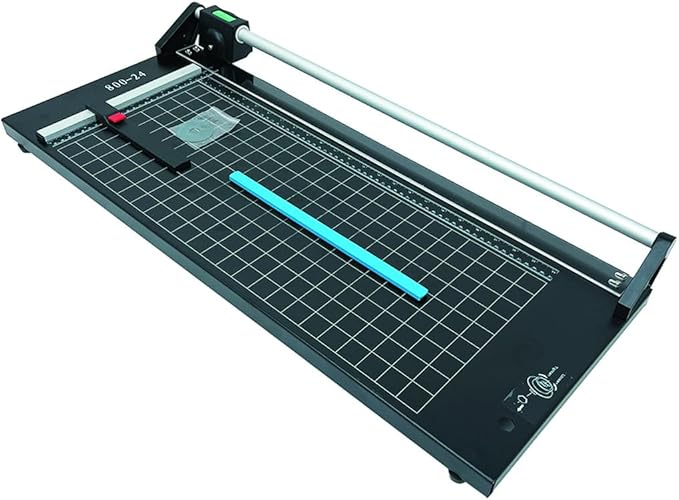 INTBUYING 24 Inch Commercial Manual Precision Rotary Paper Trimmer Smart Rotary Paper Cutter for Cutting Various Types of Photo Paper, Film, hot and Cold Laminating Paper, Office Paper, etc