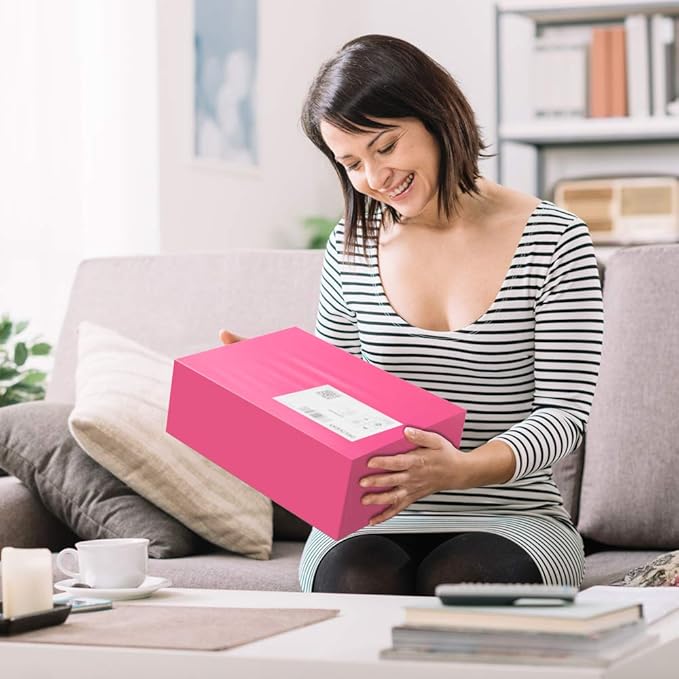 UCGOU Poly Mailers 19x24 Inch Hot Pink 50 Pack Extra Large Shipping Bags Strong Thick Mailing Envelopes Self Seal Adhesive Waterproof and Tear Proof Boutique Postal for Clothing Quilt and More