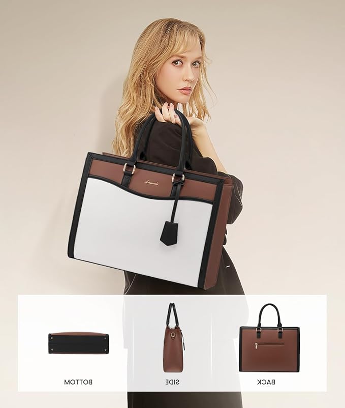 LOVEVOOK Laptop Tote Bag for Women, Office Work Bag Briefcase fit for 15.6 inch Laptop, Large Capacity Teacher Bag Handbag