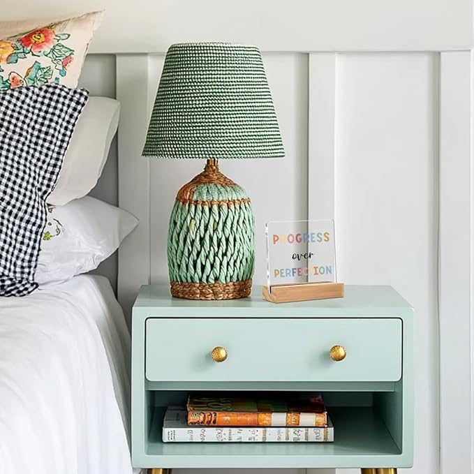 Christmas Thank You Gifts, Inspirational Desk Decor, Motivational Gifts Acrylic Sign - progress over perfection, Positive Affirmations Gifts for Teacher , Classroom Decorations Office Home Bedroom Decor