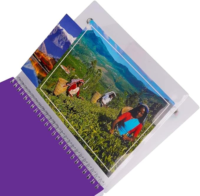 2026 Planner - Monthly Planner Runs January 2026 to December 2026, 6.25" x 8.25", 12 Monthly Tabs, 14 Notes Page, Inner Pocket, Flexible Cover with Twin-Wire Binding, Planners 2026, Purple