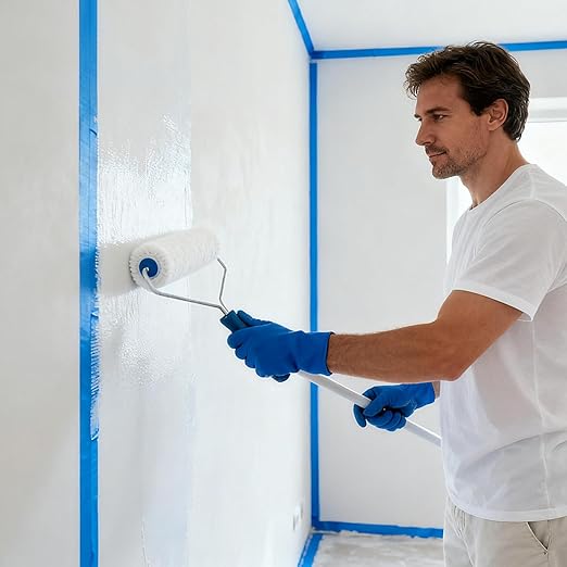 Blue Painters Tape, 20 Rolls Paint Tape 1 Inch Wide (0.98 in. x 55 Yds) Blue Masking Tape Protects Surfaces, Painter's Tape for Indoor and Outdoor Use, Easy Removal (20PCS)