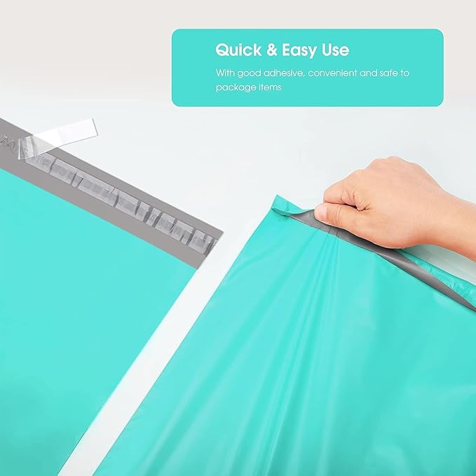 Metronic Poly Mailers 24x24 300Pcs Large Shipping Bags for Clothes Plastic Mailers Strong Self Seal Adhesive Shipping Envelopes for Small Business Tear-resistant Mailer Bags Mailing Envelopes in Teal