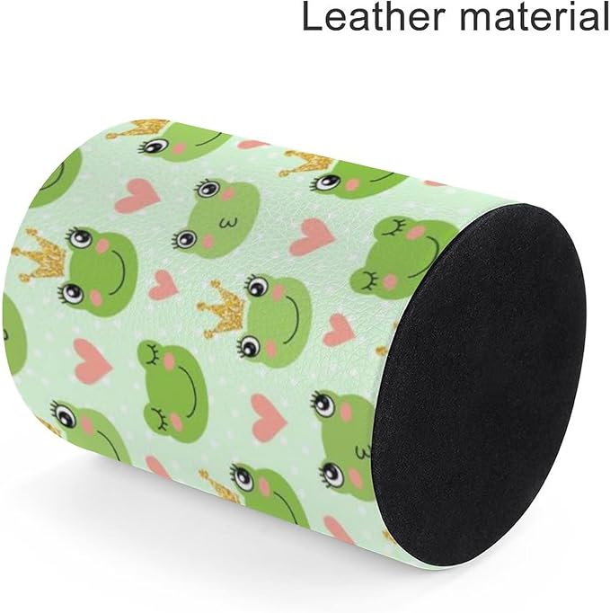 Cute Frogs Pen Holder Pencil Organizer Cute Pencil Cup Desk Decor Makeup Brush Holder PU Multifunctional Office Suppliesfor Home Classroom School