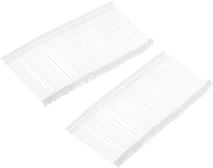 MECCANIXITY Standard Tagging Fasteners, Plastic Regular, Label Gun Price Barbs for Garment Tag - 45mm/1.77 Inch, Pack of 1000 Transparent