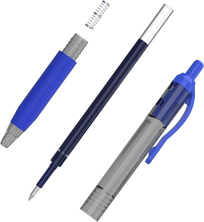 EYEYE G-103 Retractable Gel Pens 0.7mm, 25 Pack 0.7 mm Blue Ink Medium Point Ballpoint Pen Quick Drying, Pen Fine Point Smooth Writing Pens for for Office School Supplies