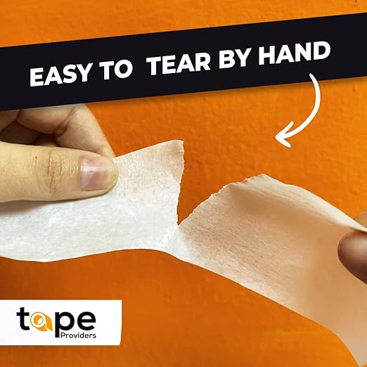 WOD MT5 Utility Grade Masking Tape, 3 inch x 60 yds. for Home or Office air-Dry Painting, Labeling, & Packing. Leaves no Residue