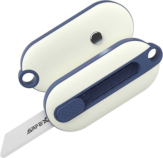 Ceramic Box Cutter Retractable, 40mm Blades Box Opener, Mini, Safety, Cute Box Cutter For Women