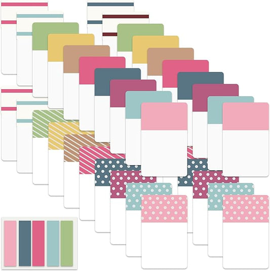 ELII 900 PCS 1 Inch Sticky Index Tabs Book Tabs,Writable and Repositionable File Tabs Flags Colored Page Markers Labels for Reading Notes, 41 Sets