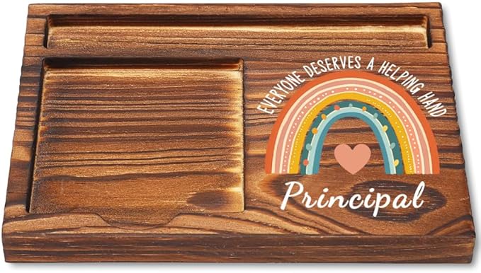 Principal Sticky Note Holder, Principal Appreciation Gifts, Thank You Gifts for Principal, Principal Christmas Gifts, Principal Office Decor Self-Stick Note Pad Holders YB371