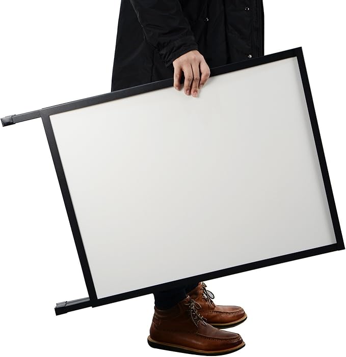 T-SIGN Outdoor A-Frame Sidewalk Sign 24x36 Inch Sandwich Board, Black Coated Steel Metal Double-Sided, Heavy Duty Slide-in Folding Frame Sign Holder, 2 Corrugated Plastic Poster Boards, Display Stand