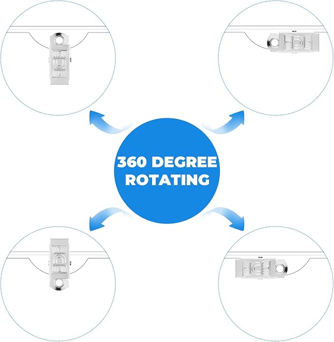 Eaasty Name Tags with Clips and Printable Inserts Clip On Name Badges Customizable Clear ID Badge Holder with Clips 3" x 4" Horizontal PVC for Meeting Seminar Show Event and Conference(100 Pack)