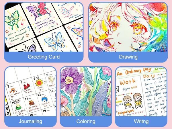 45 Color Gel Pens, 0.6 mm Fine Tip Gel Pens for Adult Coloring Book—Portable Case gel pens Colored for Journaling, Coloring, Planners, Drawing & DIY Crafts. Non-Toxic,Smooth,Water-Based