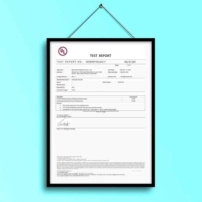 Binditek 100 Pack Clear Report Covers with 9mm Sliding Bars, 70 Sheet Capacity, Black and White Binding Bars, Letter Size, for Students and Coworkers