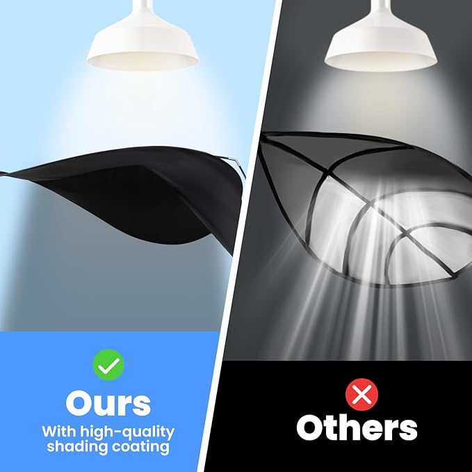 Adjustable Office Cubicle Desk Shade –Blocks Light and Visual Distractions,70" Extra-Large Portable Shade for Office Cubicles and Desks