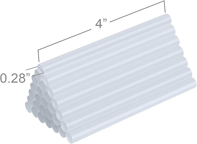 FIXSY Hot Glue Gun Sticks Low Temp Low Melt Cool Glue, Mini Size 4" Long x .28" Diameter 5/16 7mm, 30 Counts/Pack, 15 Packs, 450 Counts/Box, Scrapbooking