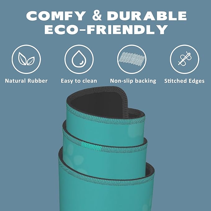 Extended Gaming Mouse Pad Cute Cat Paws Large Mousepad with Stitched Edges,Anti-Slip Rubber Base Keyboard Mouse Mat Desk Pad for Gaming Home Office 35.4 x 15.7 inches