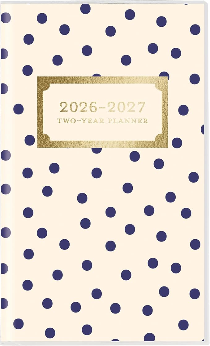 Graphique 2 Year Pocket Planner | 29 Month Organizer, Aug. 2025 – Dec. 2027| Monthly Calendar & Notes Spreads | Marked Holidays | Classic Charm | 3.75” x 6"