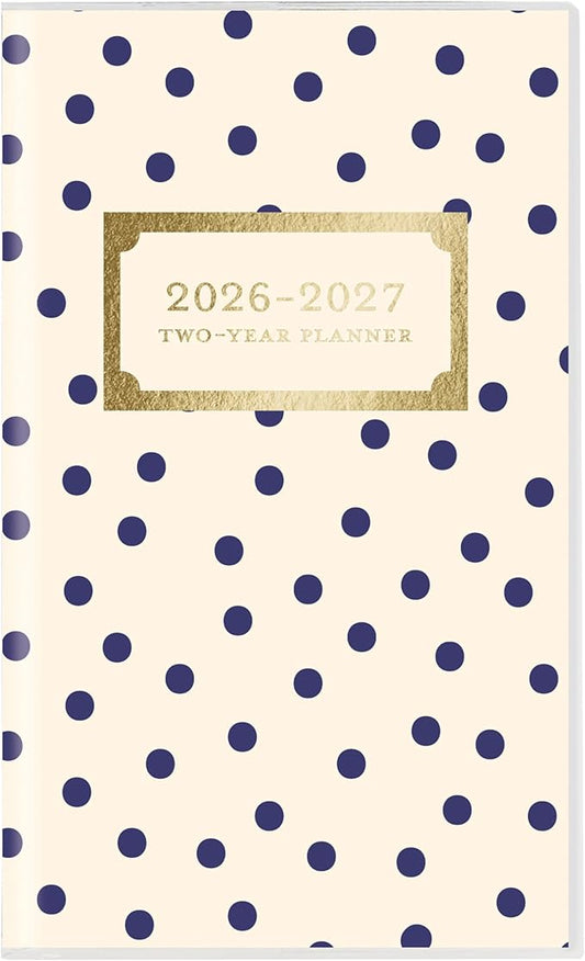 Graphique 2 Year Pocket Planner | 29 Month Organizer, Aug. 2025 – Dec. 2027| Monthly Calendar & Notes Spreads | Marked Holidays | Classic Charm | 3.75” x 6"