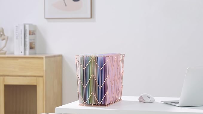 50pcs MagDurnus Hanging File Folders, Pastel Color Design,Letter Size with 1/5 Adjustable Cut Tabs, Assorted 12 Styles,Decorative,Drawer,Desk and Cabinet Use