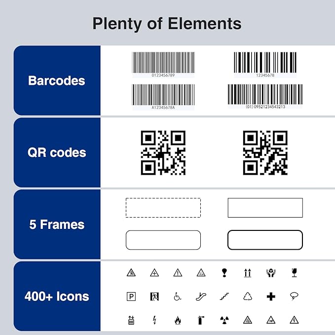 SUPVAN G15M Mini Portable Label Maker Machine with Heat Shrink Tube, Rechargeable 1200mAh Battery Thermal Transfer Printer, Compatible with Multi-Type Label, Home, Garage, Office & Outdoor