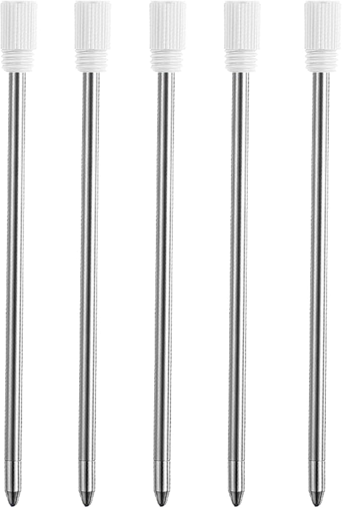 DUNBONG Ballpoint Metal D1 Refill for Multifunction Pen, Red pack of 5 pieces (Red)