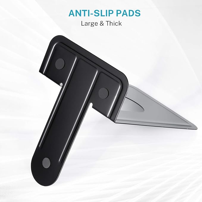 MaxGear 8.5 in Extra Large Heavy Duty Metal Book Ends, Black Universal Premium Bookends for Shelves, Non-Skid Bookend, Book Stopper for Books/Movies/CDs/Games, 8.5 x 5.9 x 7.8 in, 2 Pairs/XL