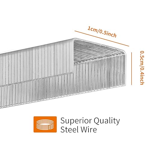 Eagle No.10 Mini Premium Staples for #10 Staplers, 1000 pcs Per Box, Pack of 3 Boxes, 3000 pcs in Total, Silver