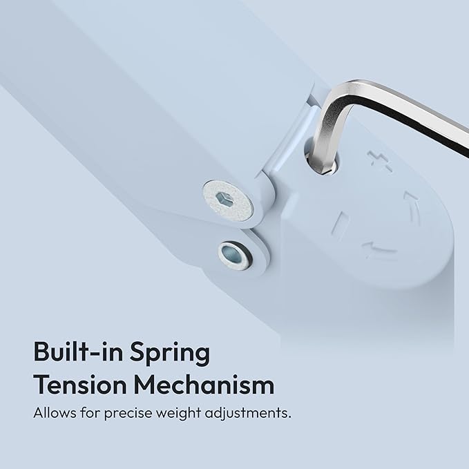 Pixio PS1D Wave Blue Dual Monitor Arm Stand Desk Mount - Fits up to 32 inches Monitors and up to 19.8lbs. VESA Compatibility and Integrated Cable Management