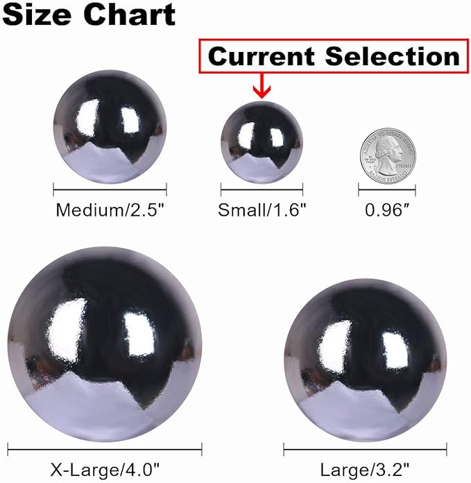 Space Gray 1.6" Small Christmas Balls Christmas Tree Decoration Ornaments Shatterproof Hanging Balls for Birthday Halloween Holiday Wedding Decorations Set of 36pcs