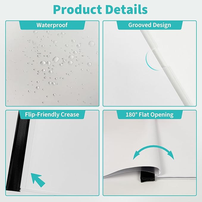 Binditek 100 Pack Clear Report Covers with Sliding Bars, 25 Sheet Capacity, 5mm Binding Bars, Letter Size, 5.5 Mil Thick, Black, for Students and Coworkers